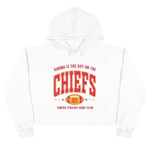 Karma (Travis’s Version) Taylor Swift Eras Tour Lyrics Cropped Hoodie - Picture 4 of 5